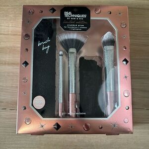 Real Techniques Limited Edition Studded Glam Makeup Brush Set 5 Piece New In Box